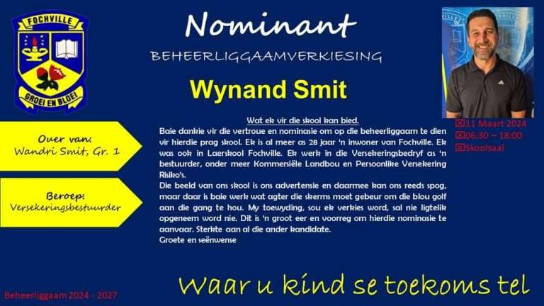 Beheerliggaam - Laerskool Fochville